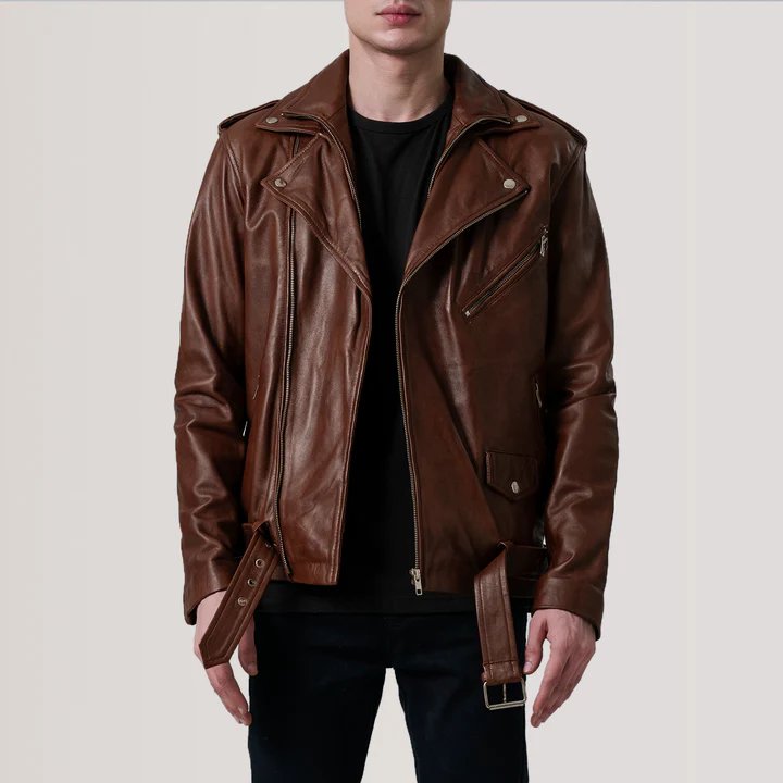 Kole Black Leather Double Rider Jacket