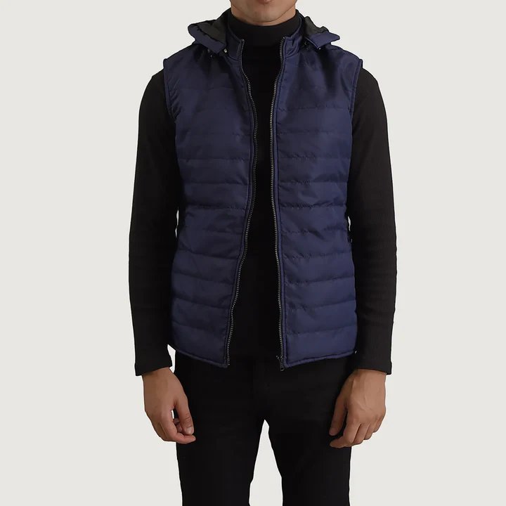 Bryan Blue Puffer Vest