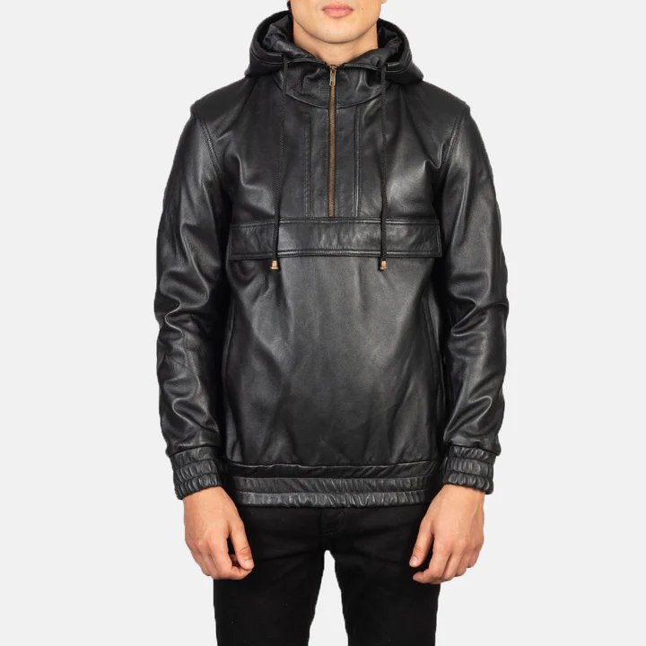 Hanklin Ma-1 Black Hooded Bomber Jacket