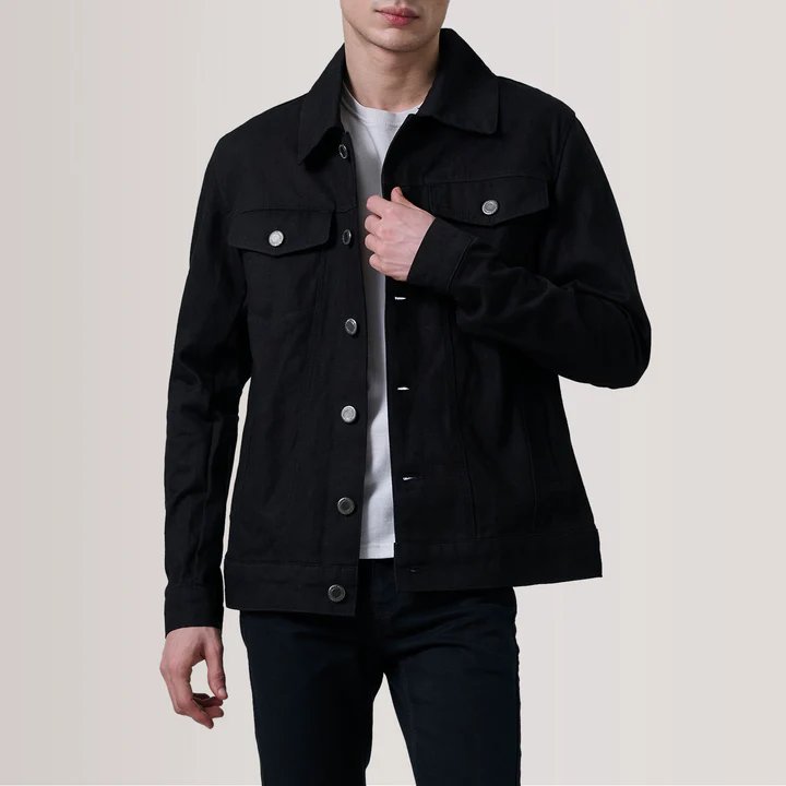 Conard Black Denim Trucker Jacket